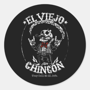 El Viejo Mas Chingon Cinco De Mayo Mexiko Runder Aufkleber