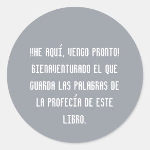 EL VIENE PRONTO Aufkleber