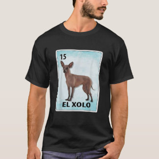 El Xolo Mexikanischer Hund Xoloitzcuintli Karten T-Shirt