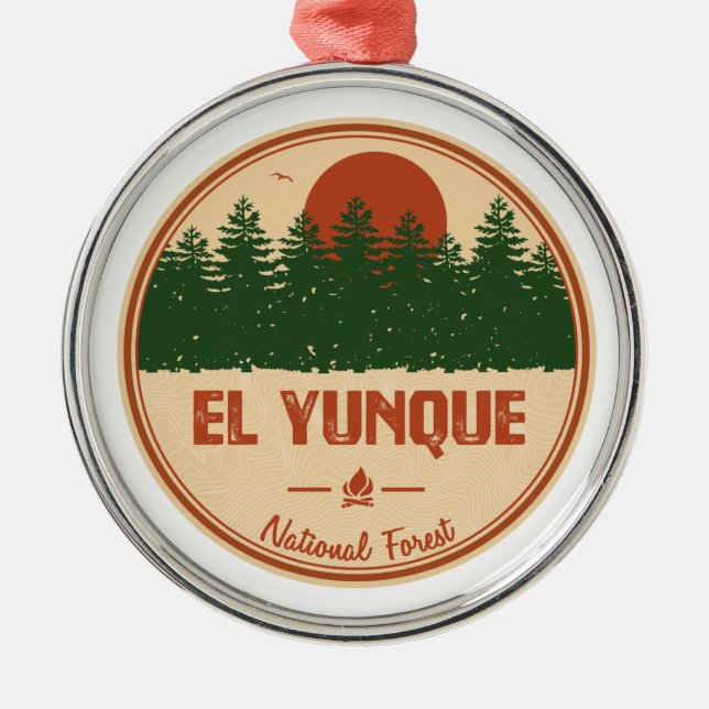 El Yunque National Forest Ornament Aus Metall (Vorne)