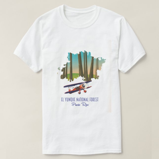 El yunque National forest puerto rico Karte T-Shirt (Design vorne)