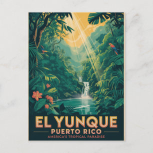 El Yunque Tropisches Paradies Puerto Rico Natur Postkarte