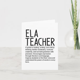 Ela-Lehrerin Karte