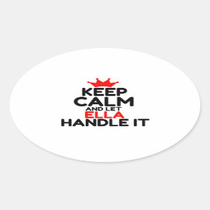 ELA OVALER AUFKLEBER