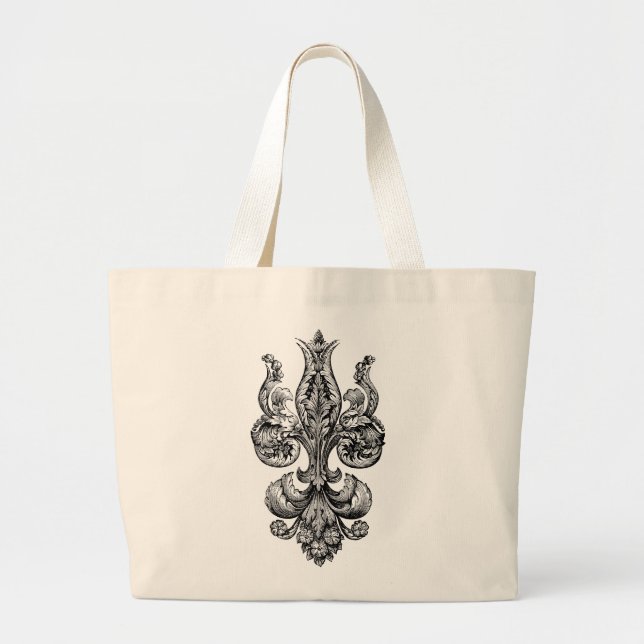 Elaborer le Sac fourre - tout Fleur De Lis (Devant)