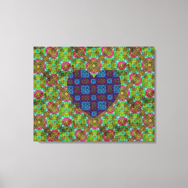 Elafonisi Heart Leinwanddruck (Vorderseite)