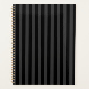 Elagnat Black & Smoky Black Vertical Stripes