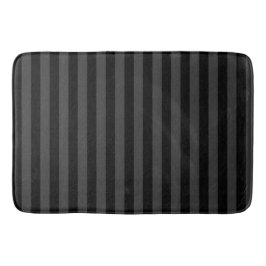 Elagnat Black & Smoky Black Vertical Stripes Badematte