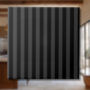 Elagnat Black & Smoky Black Vertical Stripes Fliese
