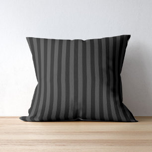 Elagnat Black & Smoky Black Vertical Stripes Kissen
