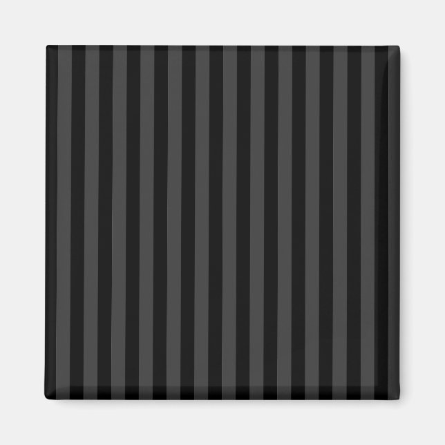 Elagnat Black & Smoky Black Vertical Stripes Magnet (Vorne)