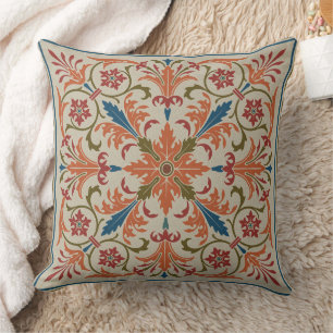 "Elaine" Gotische Wiederbelebung Medallion Throw K Kissen