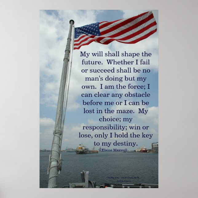 Elaine Maxwell Quote Poster (Vorne)