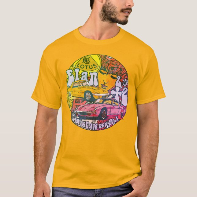 "Elan & +2" Pop, Vintage - Orange T-Shirt (Vorderseite)
