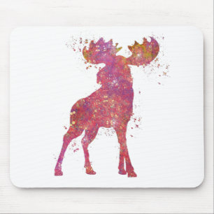 Elan Animal Forêt Faune Sauvage Nature Monde Terre Mousepad