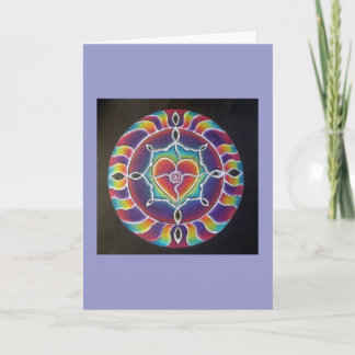 Élargir la carte de voeux Heart Mandala
