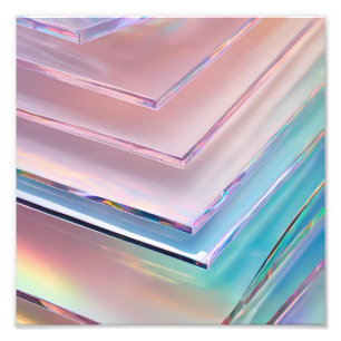Élargissement de la photo en verre holographique