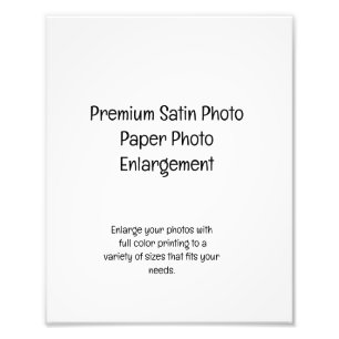 Élargissement de la photo papier photo Premium Sat