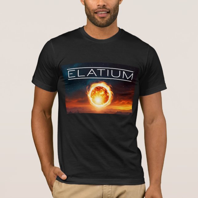 Elatium Band Fireball T - Shirt für Männer (Vorderseite)