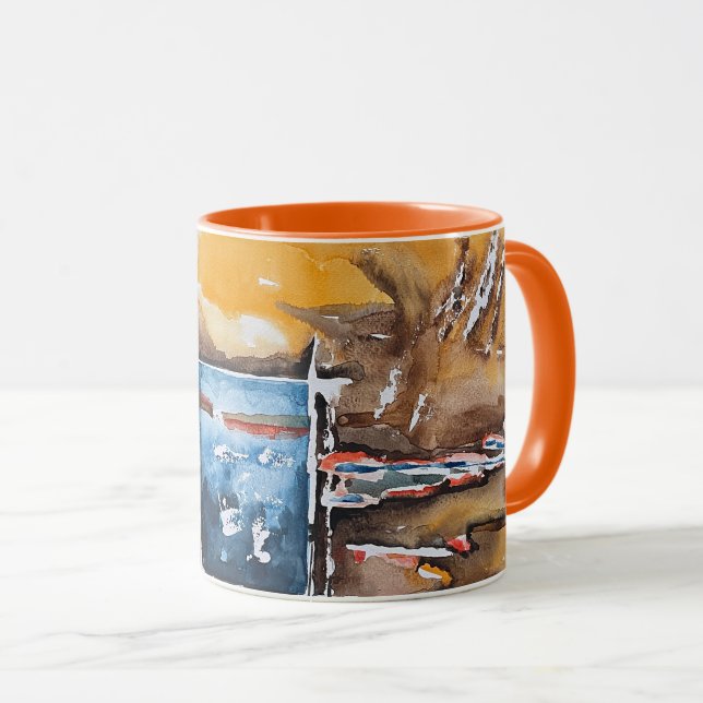 Elb-Licht Kaffeebecher Tasse (VorderseiteRechts)
