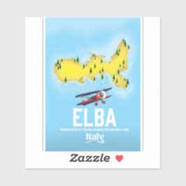 Elba, Tyrrhenisches Meer, Toskana, Italien Reisepl Aufkleber