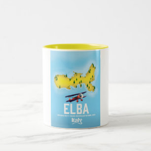 Elba, Tyrrhenisches Meer, Toskana, Italien Reisepl Zweifarbige Tasse