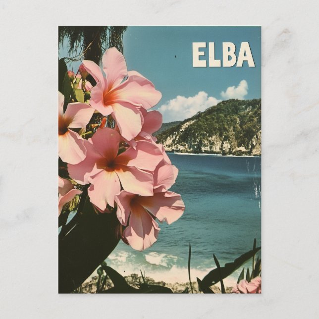 Elba Vintag Postkarte (Vorderseite)