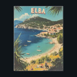 Elba Vintag Postkarte<br><div class="desc">Entdecken Sie die Naturschönheiten und die reiche Geschichte von Elba, Italien, mit dieser Postkarte im Vintagen Stil. Dieses Design mit seinen rauen Landschaften, dem kristallklaren Wasser und den reizvollen Dörfern prägt den zeitlosen Reiz einer der atemberaubendsten italienischen Inseln. Diese Postkarte ist perfekt für Sammler, Reisende oder als nachdenkliches Geschenk geeignet...</div>