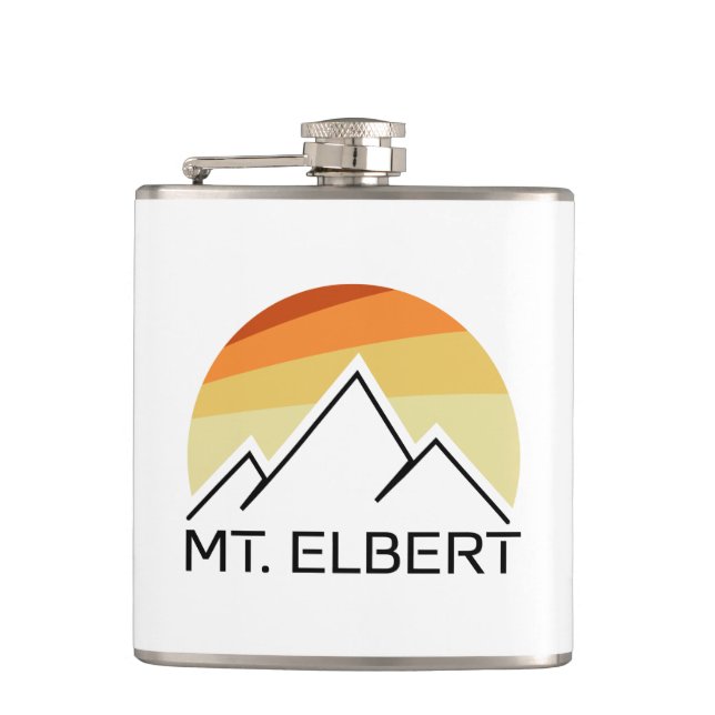 Elbert Colorado Retro Flachmann (Vorderseite)