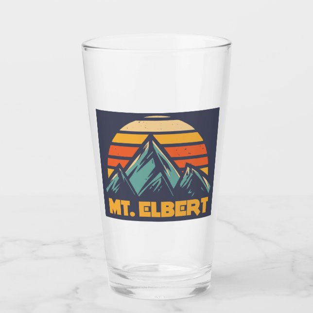 Elbert Colorado Retro Turquoise Glas (Vorderseite)