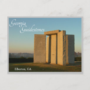Elberton Georgia Carte postale américaine GA