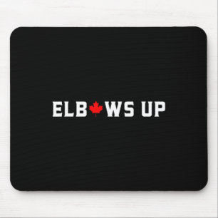 Elbows hoch Lustiger kanadischer Hockey Maple Leaf Mousepad