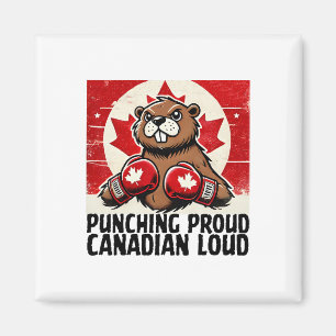Elbows up Canada Canadian Counter Tariffs Beaver B Magnet
