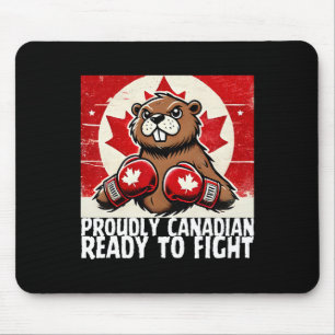 Elbows up Canada Canadian Counter Tariffs Beaver B Mousepad