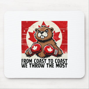 Elbows up Canada Canadian Counter Tariffs Beaver B Mousepad