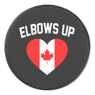 Elbows Up Canada Eishockey Puck