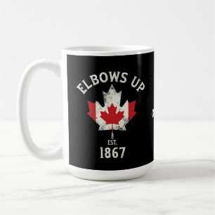 Elbows Up Canada Est 1867 Proud Kanadier Vintag Kaffeetasse