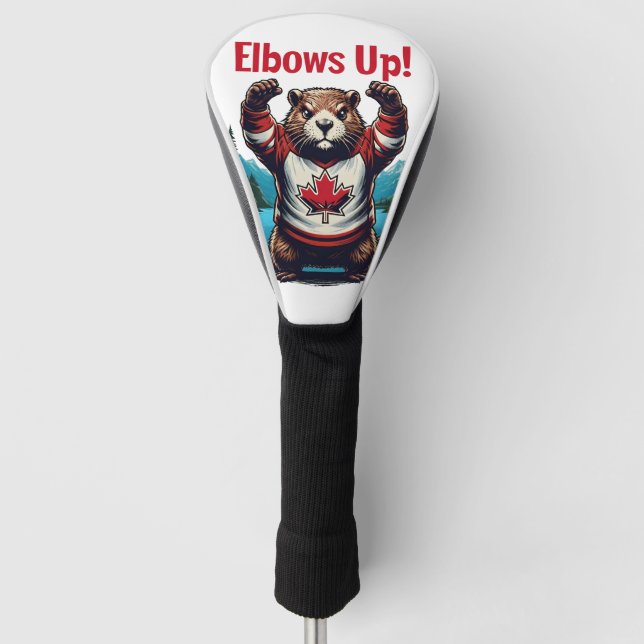 Elbows Up Canada Golf Headcover (Vorderseite)