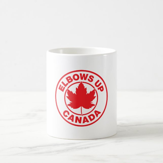 Elbows Up Canada Kaffeetasse (Mittel)