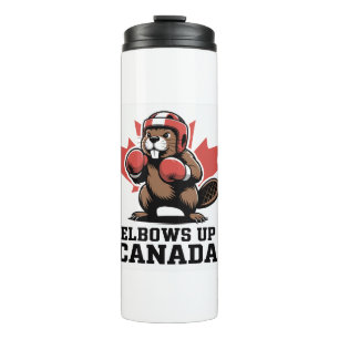 Elbows Up Canada   Quirky-Kanadier-Pride-Geschenk Thermosbecher