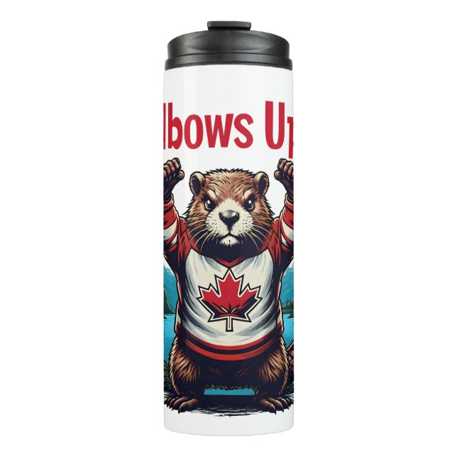 Elbows Up Canada Thermosbecher (Vorderseite)