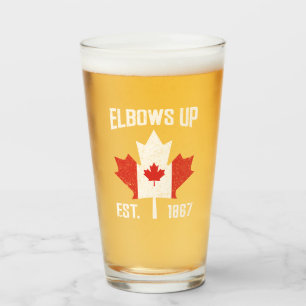Elbows Up Canada True North Strong Strong Canadian Glas