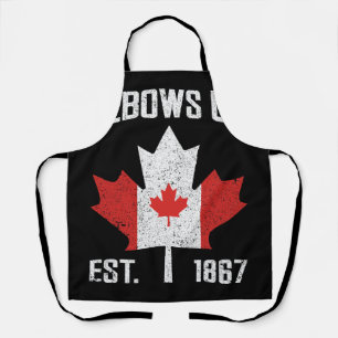 Elbows Up Canada True North Strong Strong Canadian Schürze