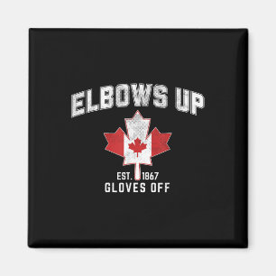 Elbows Up Est 1867 Canadian Maple Leaf Kanada Magnet