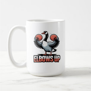 Elbows Up - Kampf gegen kanadische Gans Kaffeetasse