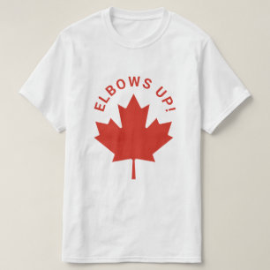 ELBOWS UP Kanada Red Maple Leaf Kanada T-Shirt
