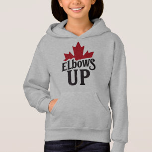 Elbows Up - kühner kanadischer Geist Hoodie