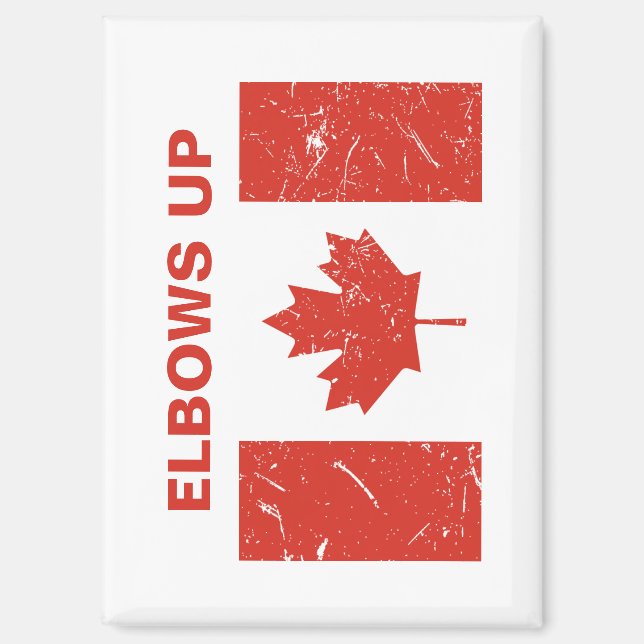 Elbows up magnet (Vorderseite)