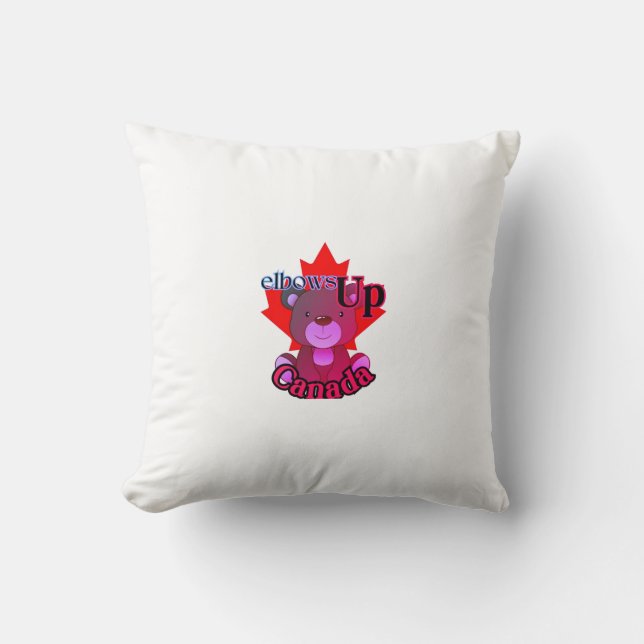 Elbows Up Throw Kissen - Bold & Stylish Zuhause Dé (Vorderseite)