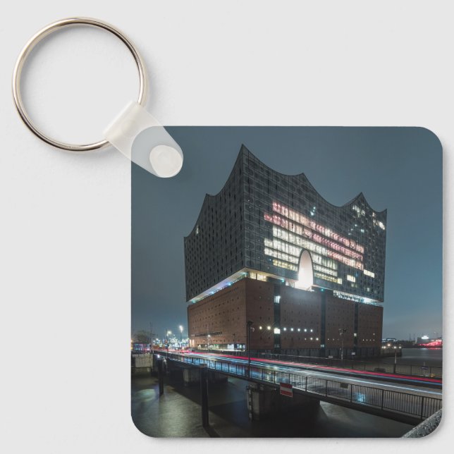 Elbphilharmonie Hamburg Schlüsselanhänger (Vorderseite)